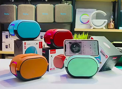 F Altavoz de Bluetooth con soporte para teléfono